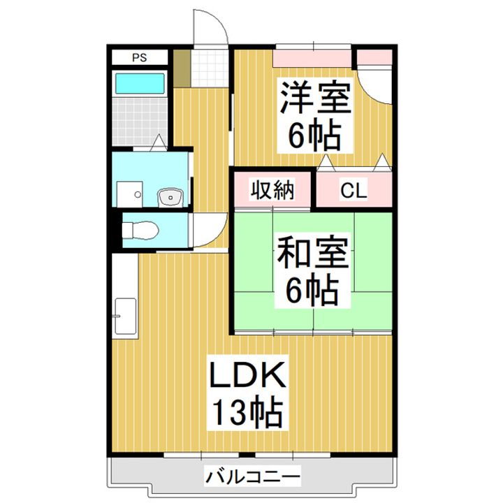 リベラもとまちの間取り