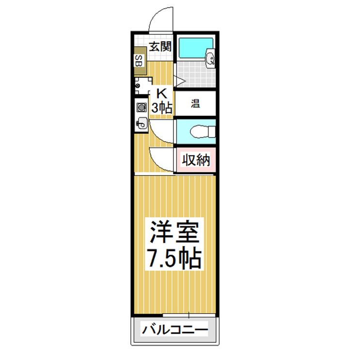 セントラルマンション201の間取り