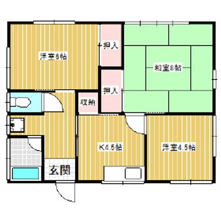 長野県伊那市西町(一戸建)の賃貸物件6の間取り