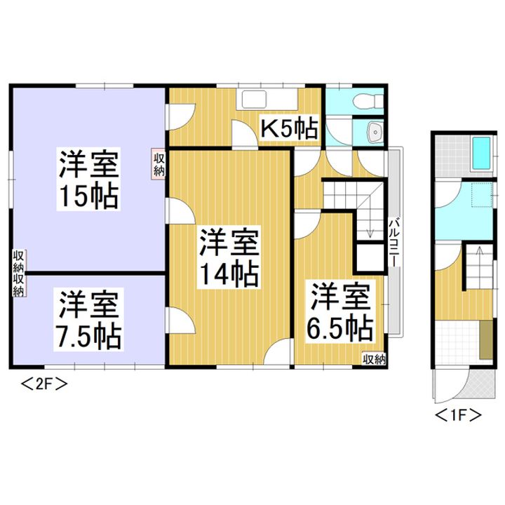 Licoris川中島2Fの間取り
