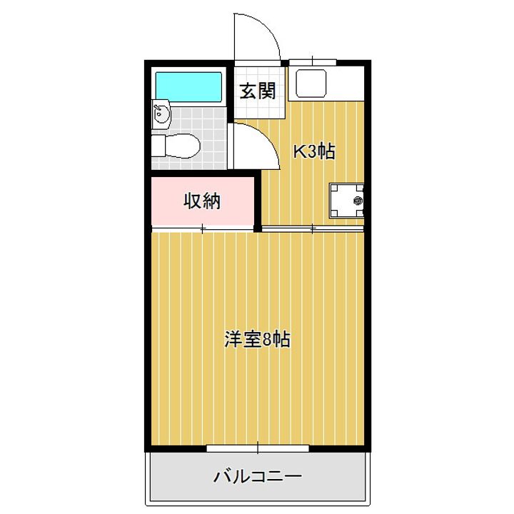 ナイスロードマンション306の間取り
