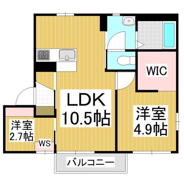 DIAS RIVER SIDE B棟の間取り