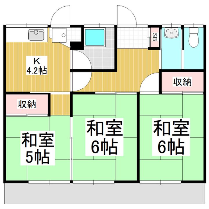 新井アパートnishiの間取り
