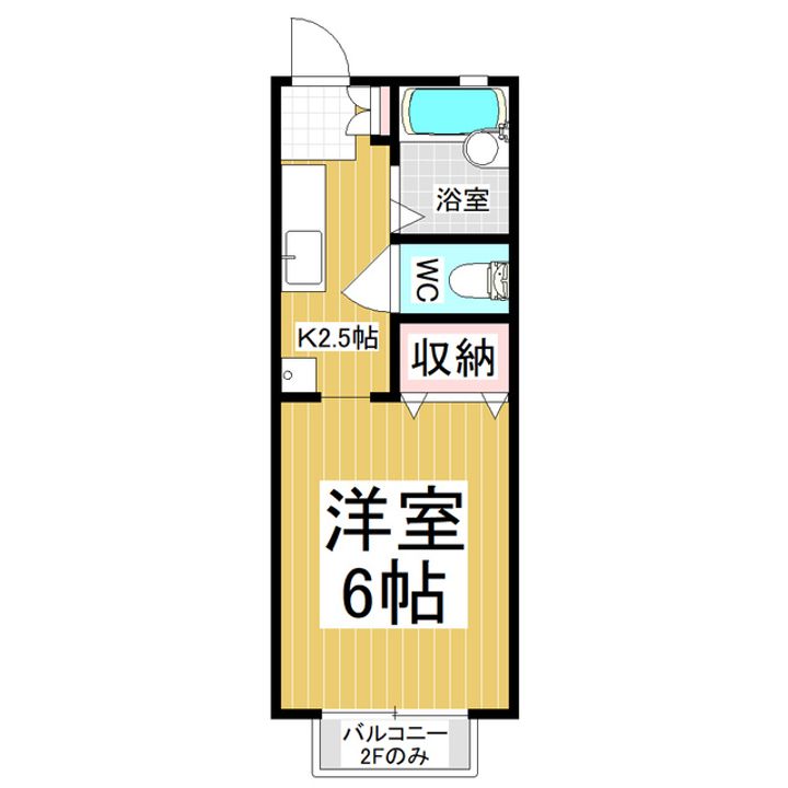 パナハイツ伊東C棟203の間取り