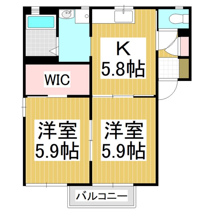 パークヒル B201の間取り