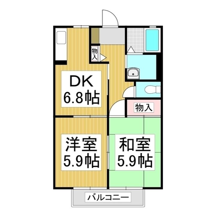 フレグランス久葉202の間取り