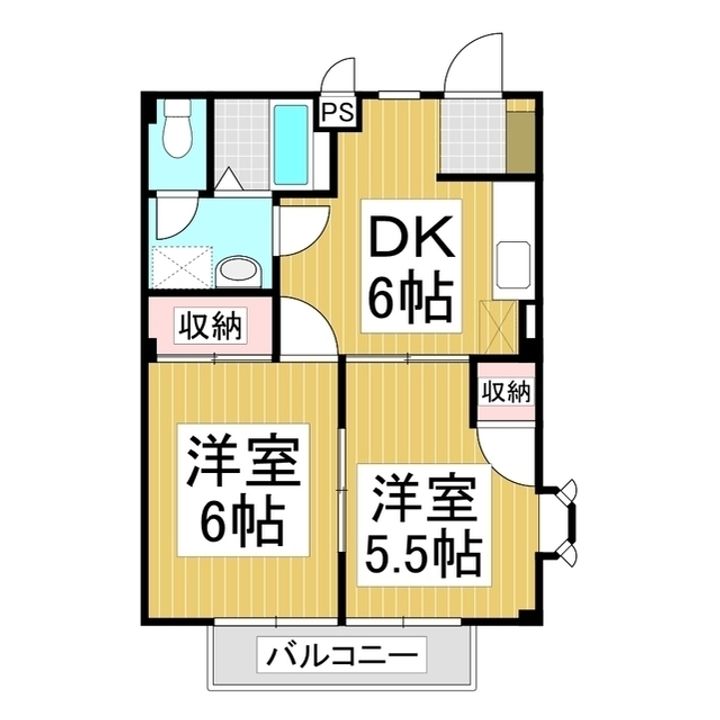 フラワーヒルズM101の間取り
