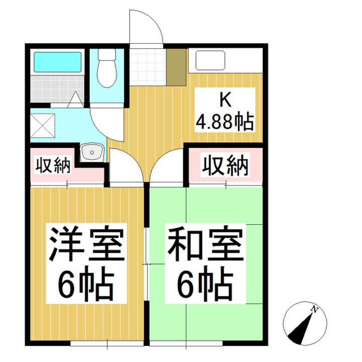 コーポ生田103の間取り