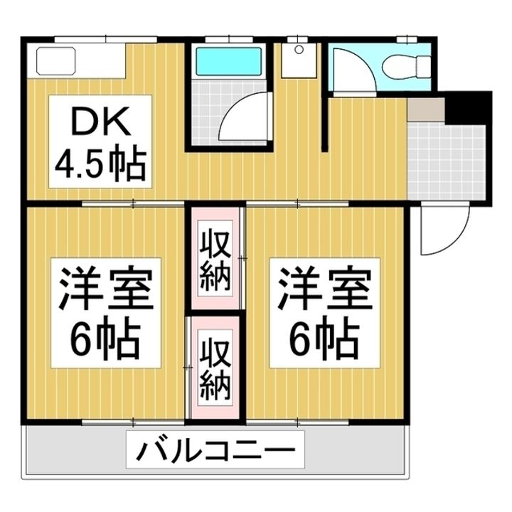 マンション宮沢7の間取り