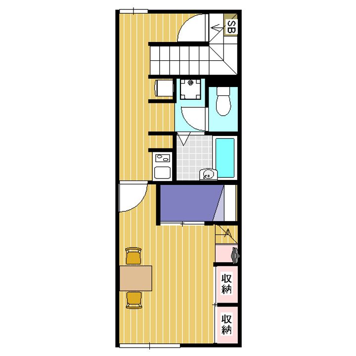 レオパレス宮木209の間取り