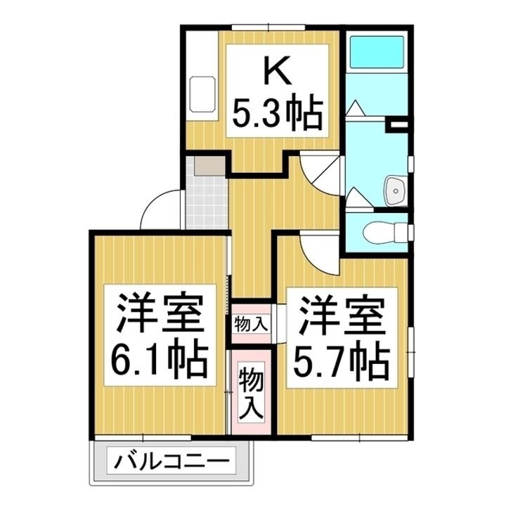エステートこやま SE棟の間取り