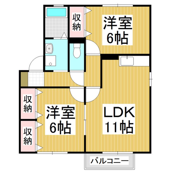 リヴィエールA201の間取り
