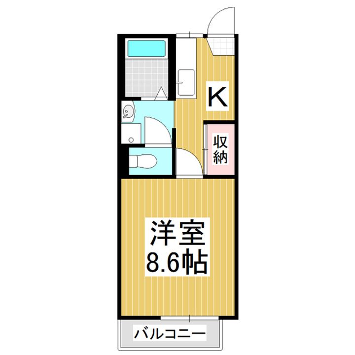 フレグランス グリーン C棟205の間取り