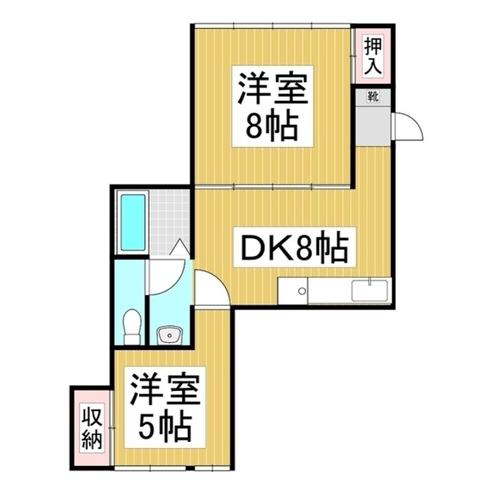 平栗ビル4Bの間取り