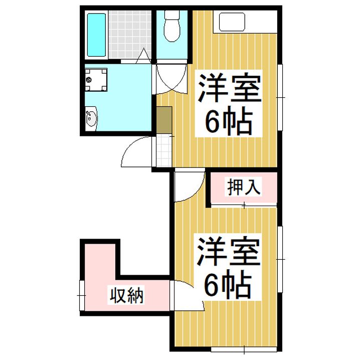 潮田アパート201の間取り