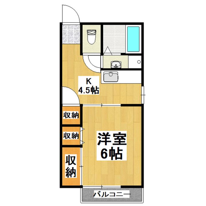 さくら荘201の間取り