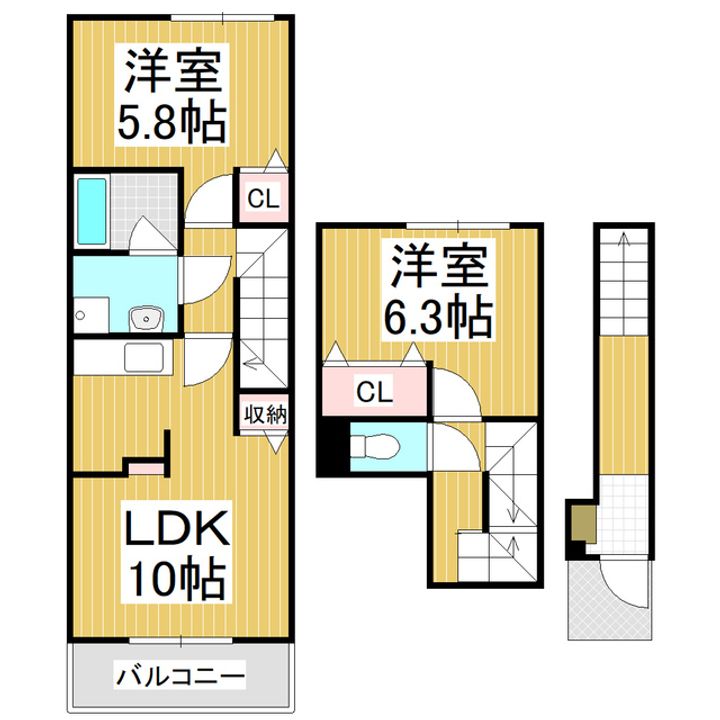 サニーハウス K Ⅱの間取り