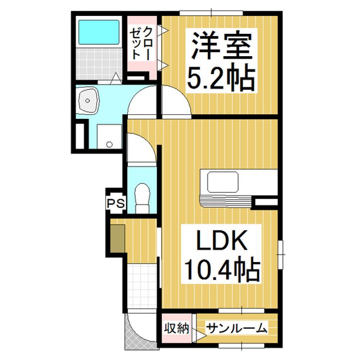 アウローラ(大東)の間取り