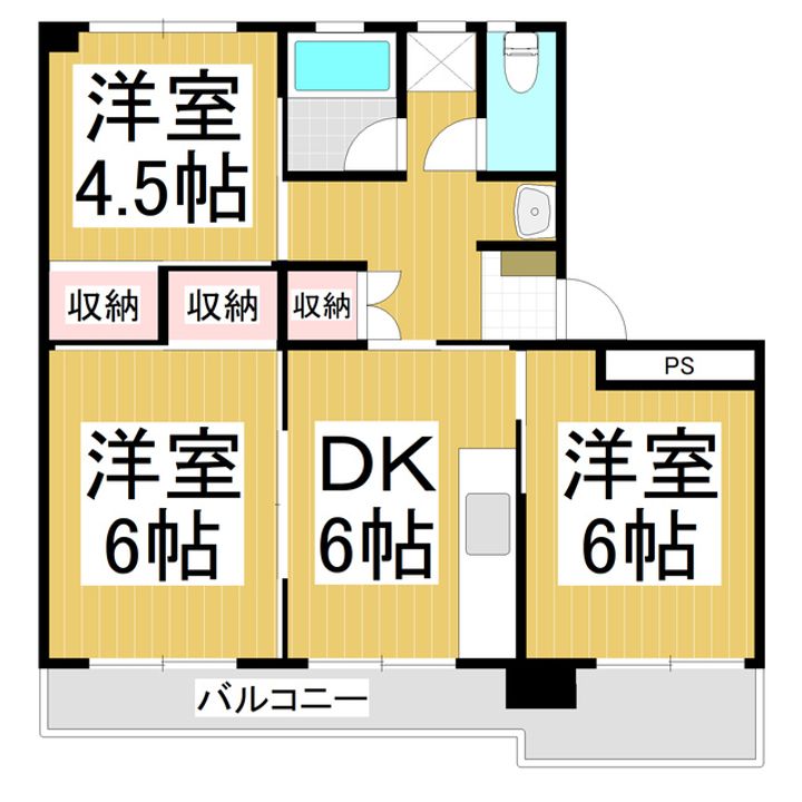キャピタル長野501の間取り