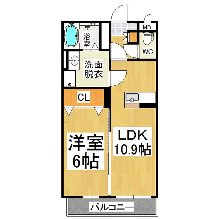 オーク笹部の間取り