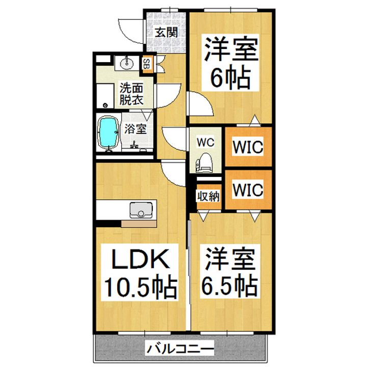 オーク笹部の間取り