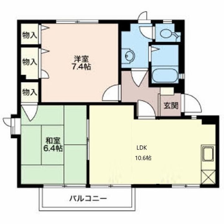 ハイツみやす102の間取り