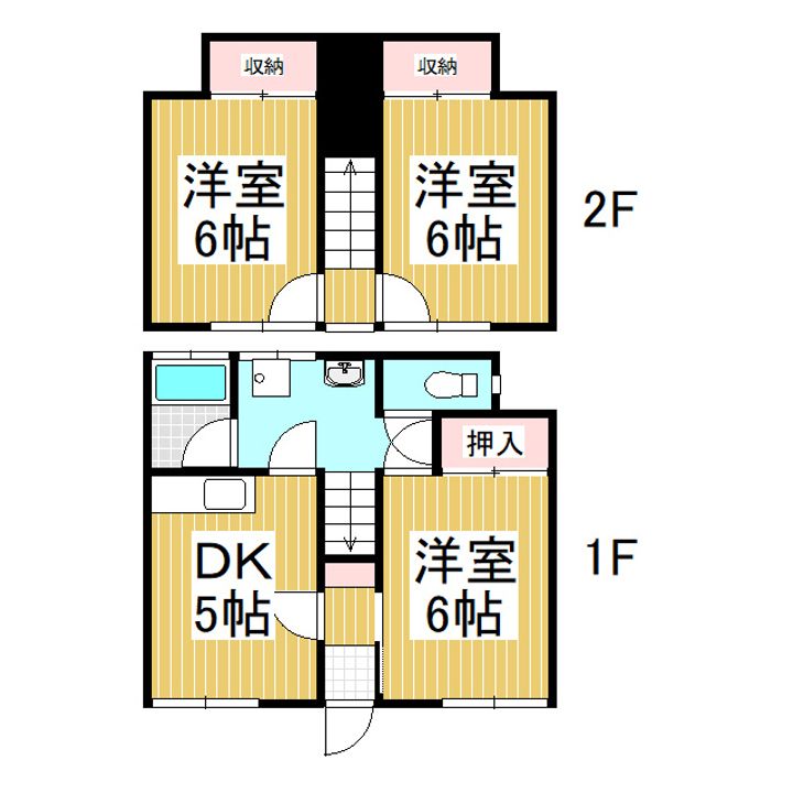ハイム徳間1の間取り