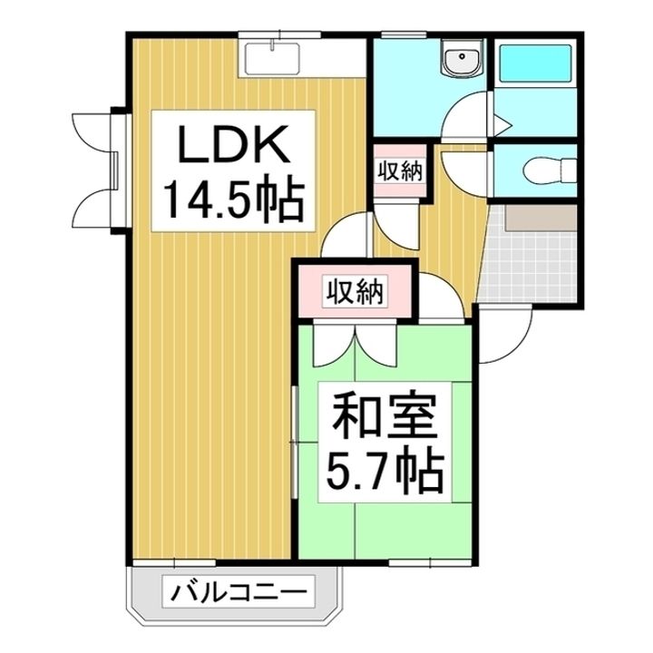 ベルメゾンK N棟205の間取り