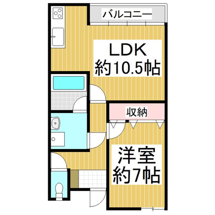 エスポワール下山(209〜213号)209の間取り