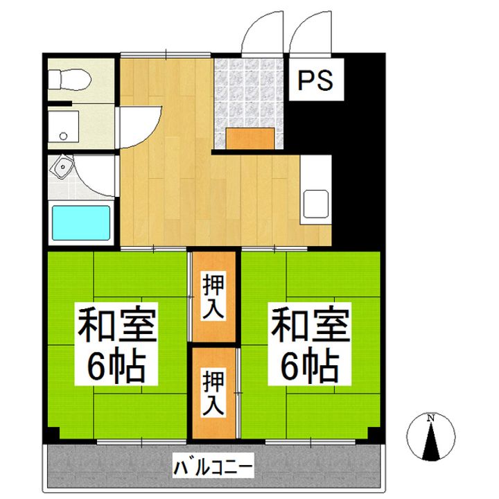 大京観光マンション402402の間取り