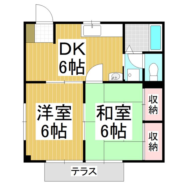 ファミーユ新村Aの間取り
