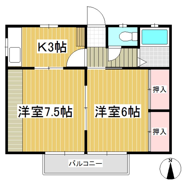 福寿荘16の間取り