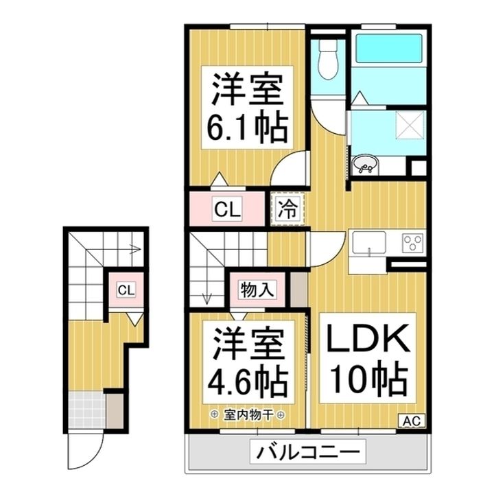 エステート中島 南館の間取り