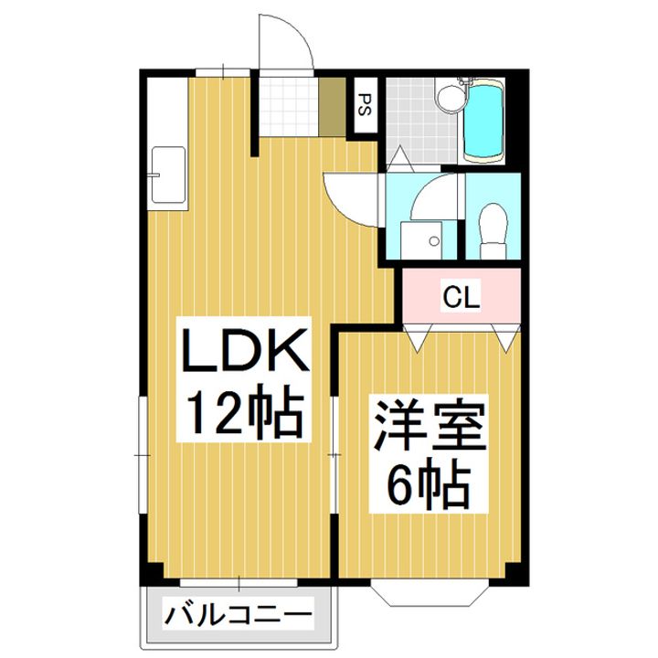 りんごの家B202の間取り