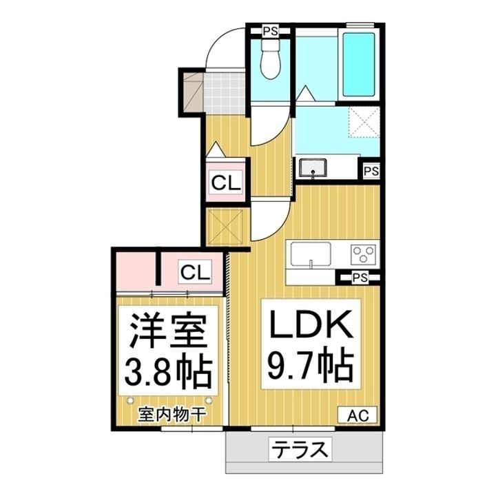 ウッドランド A棟の間取り