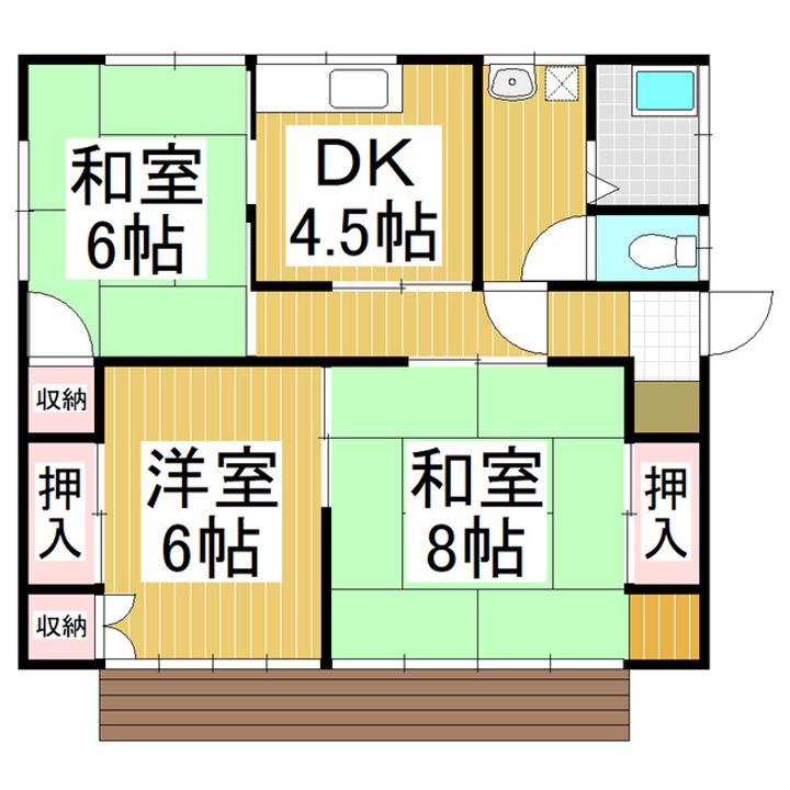 長野県長野市高田(一戸建)の賃貸物件kitaの間取り