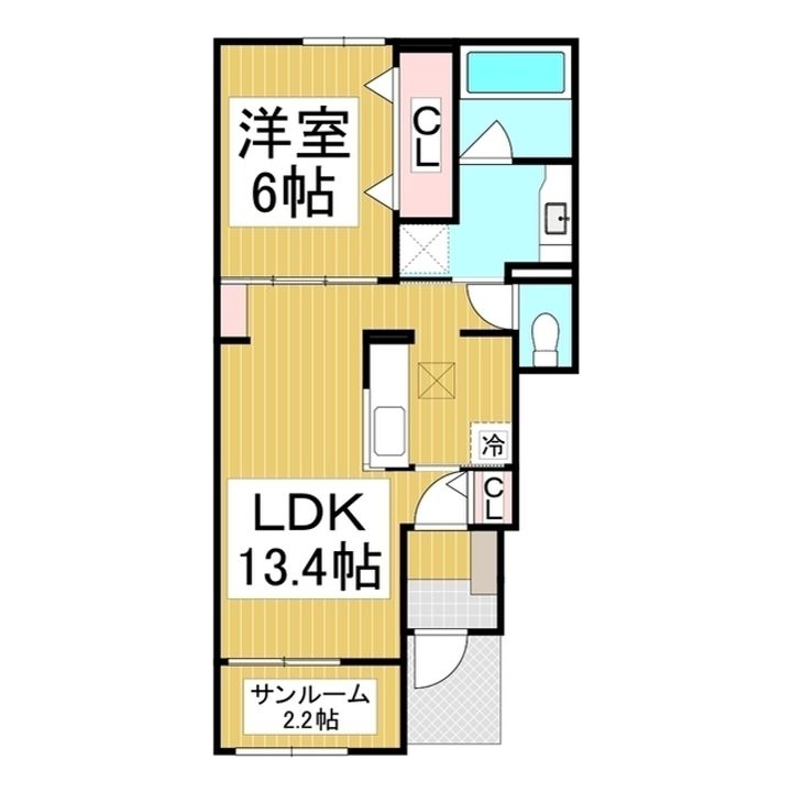 フィッシュ・テール A102の間取り