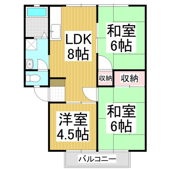 サンシティEPOCH B棟201の間取り