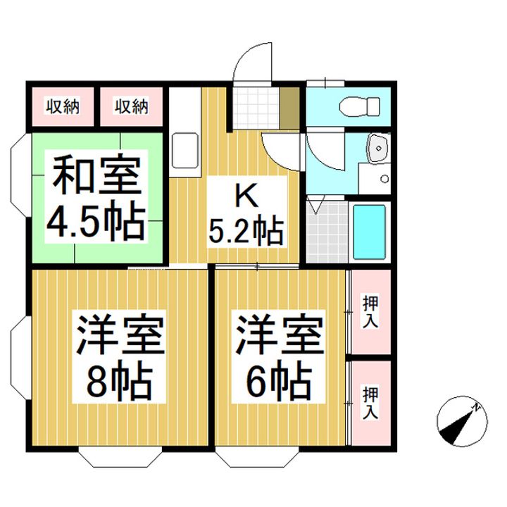 ホワイトレジデンスM2minamiの間取り