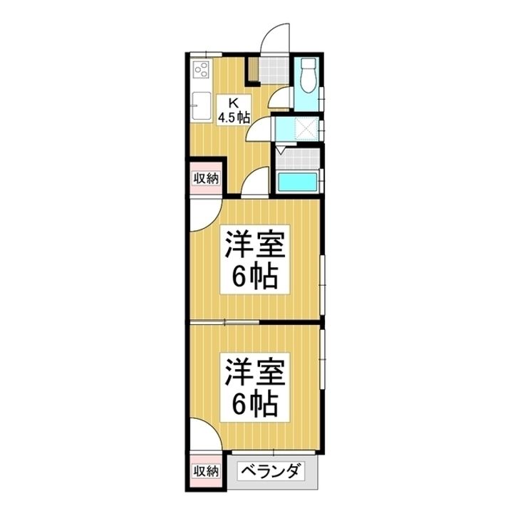 ビラ砂田101の間取り