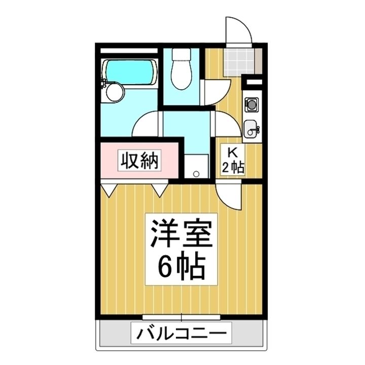 ラッキーシティハウス202の間取り