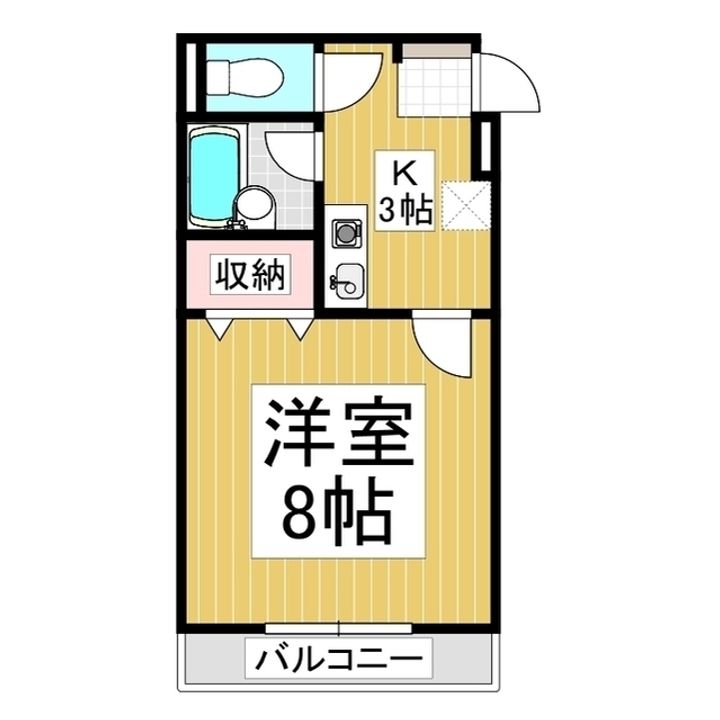 ラッキーシティハウス303の間取り