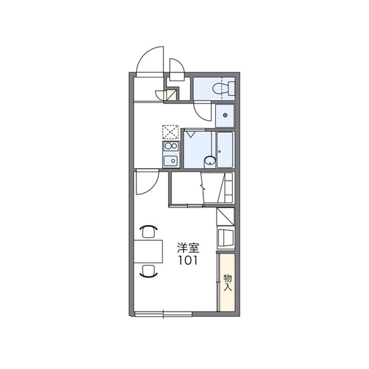 レオパレスくずいⅡ206の間取り