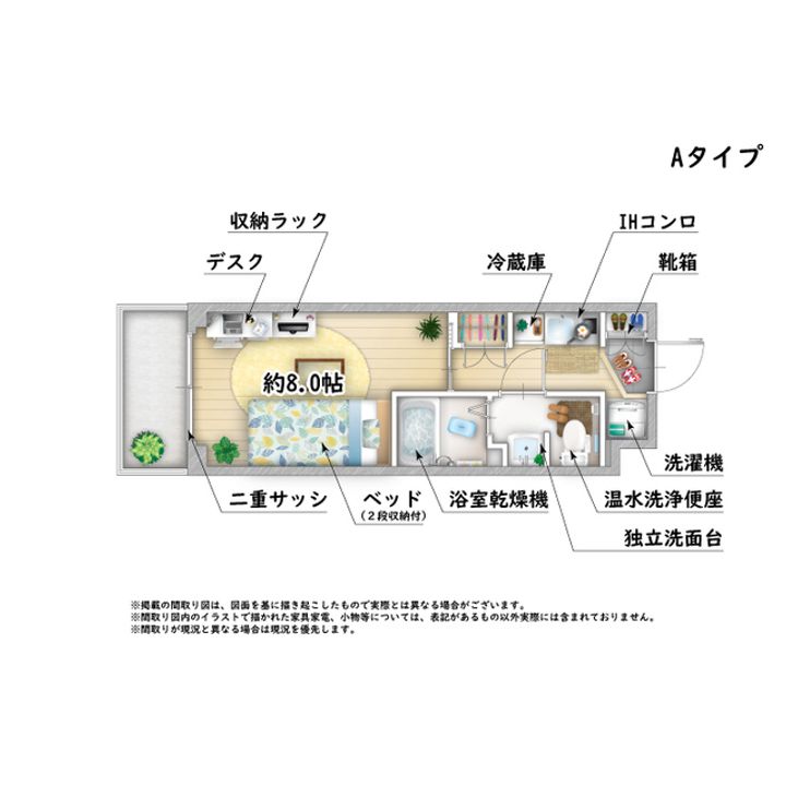 カレッジコート信州大学前【家電・食事付き】105の間取り