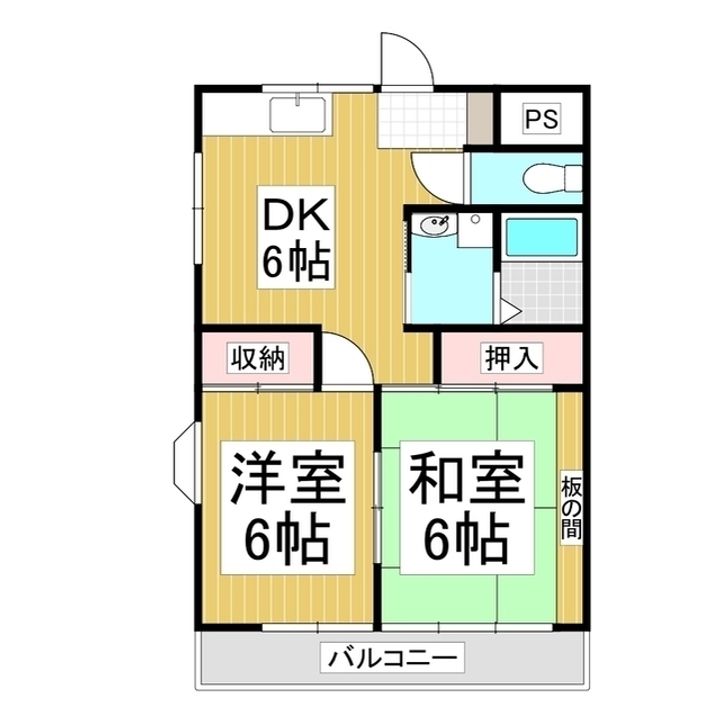 イズミハイツ203の間取り