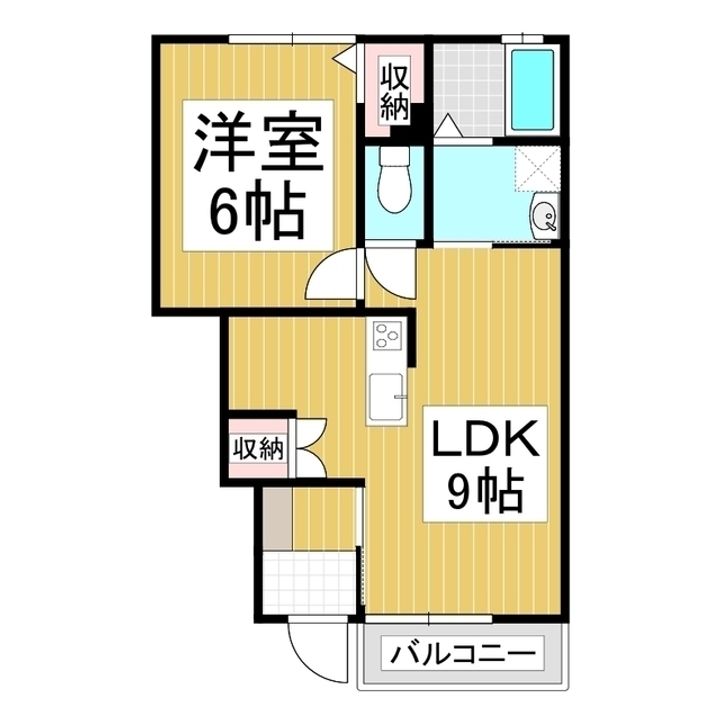 エルメゾン湖浜101の間取り