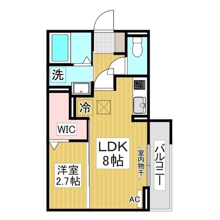 コラージュくりた203の間取り