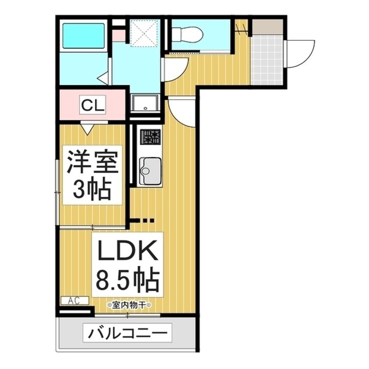 コラージュくりた207の間取り