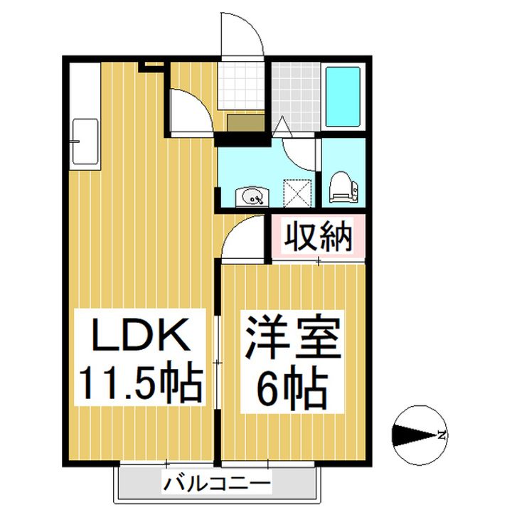 シャルマン(上松4丁目)102の間取り