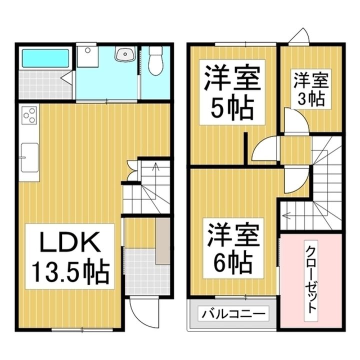 ルピナスますみヶ丘Dの間取り